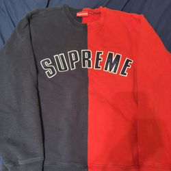 Supreme Split Crewneck (Size Medium)