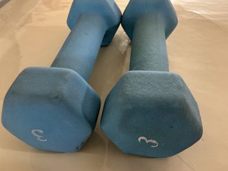 Dumbbells : 3 lbs  each  -  $10
