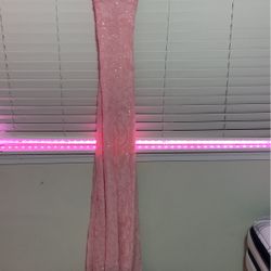 Long Pink Windsor Dress