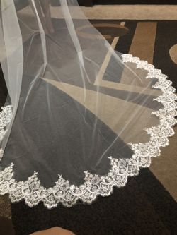 New cathedral wedding veil