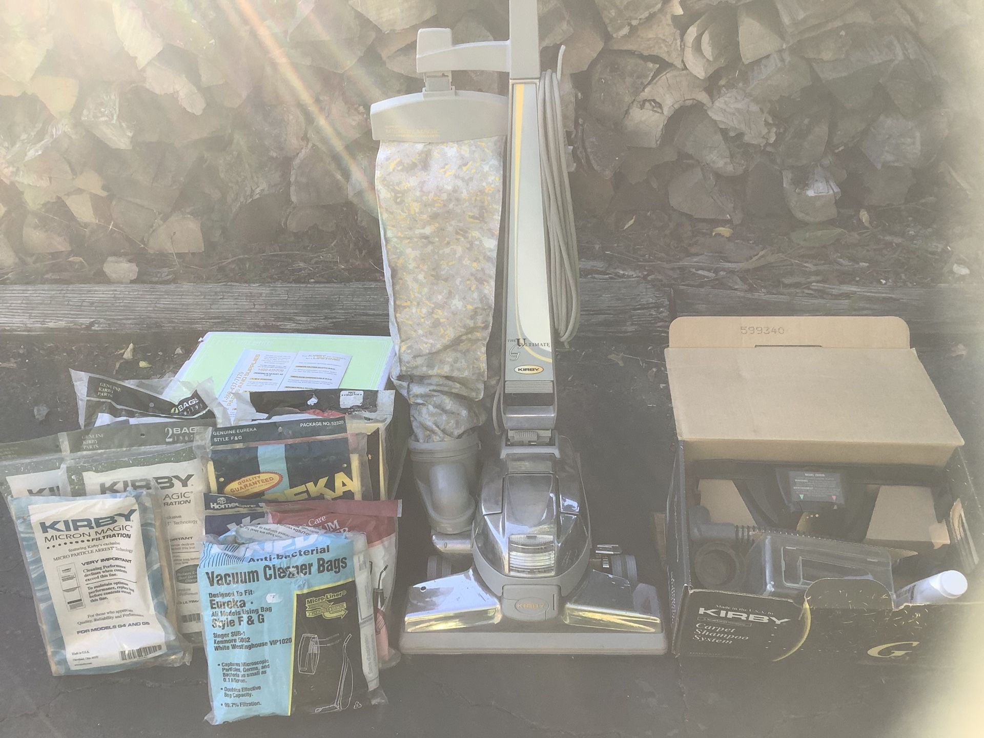 Kirby Vacuum The Ultimate G Vacuum Micron Magic Hepa Filtration W/Accessories/Rug Shampoo Kit-Barely Used, Like New-W/30 bags