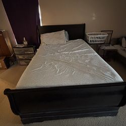 Full size bed with frame