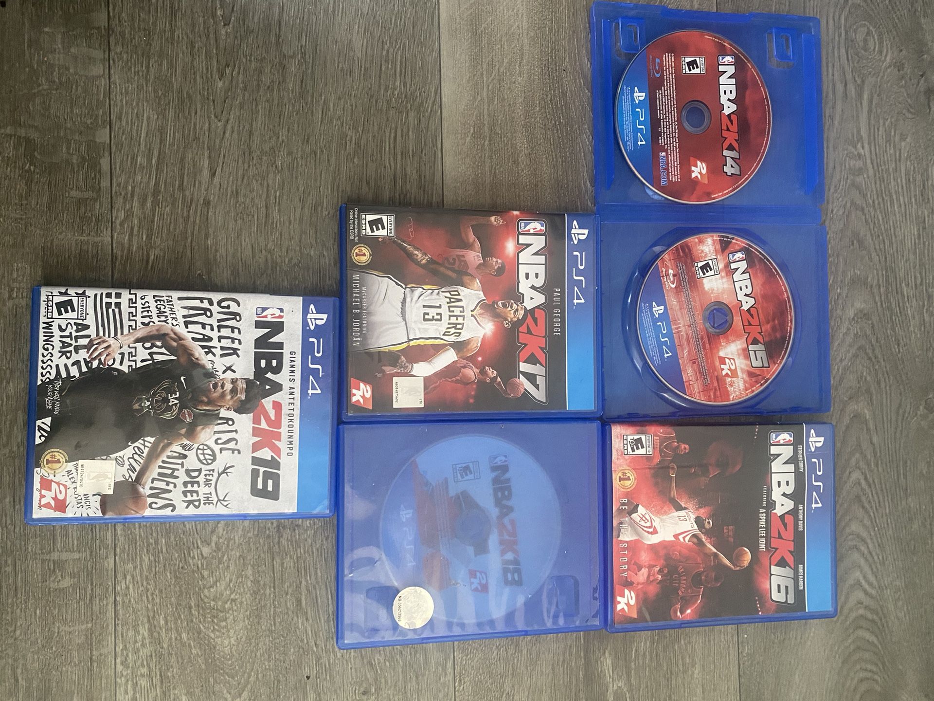PS4 NBA 2k-14-15-16-17-18-19 $10 Each