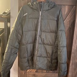 Men’s Olive Green Jacket Weatherproof Size Large