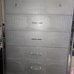 Valentino Chest of Drawers - Silver