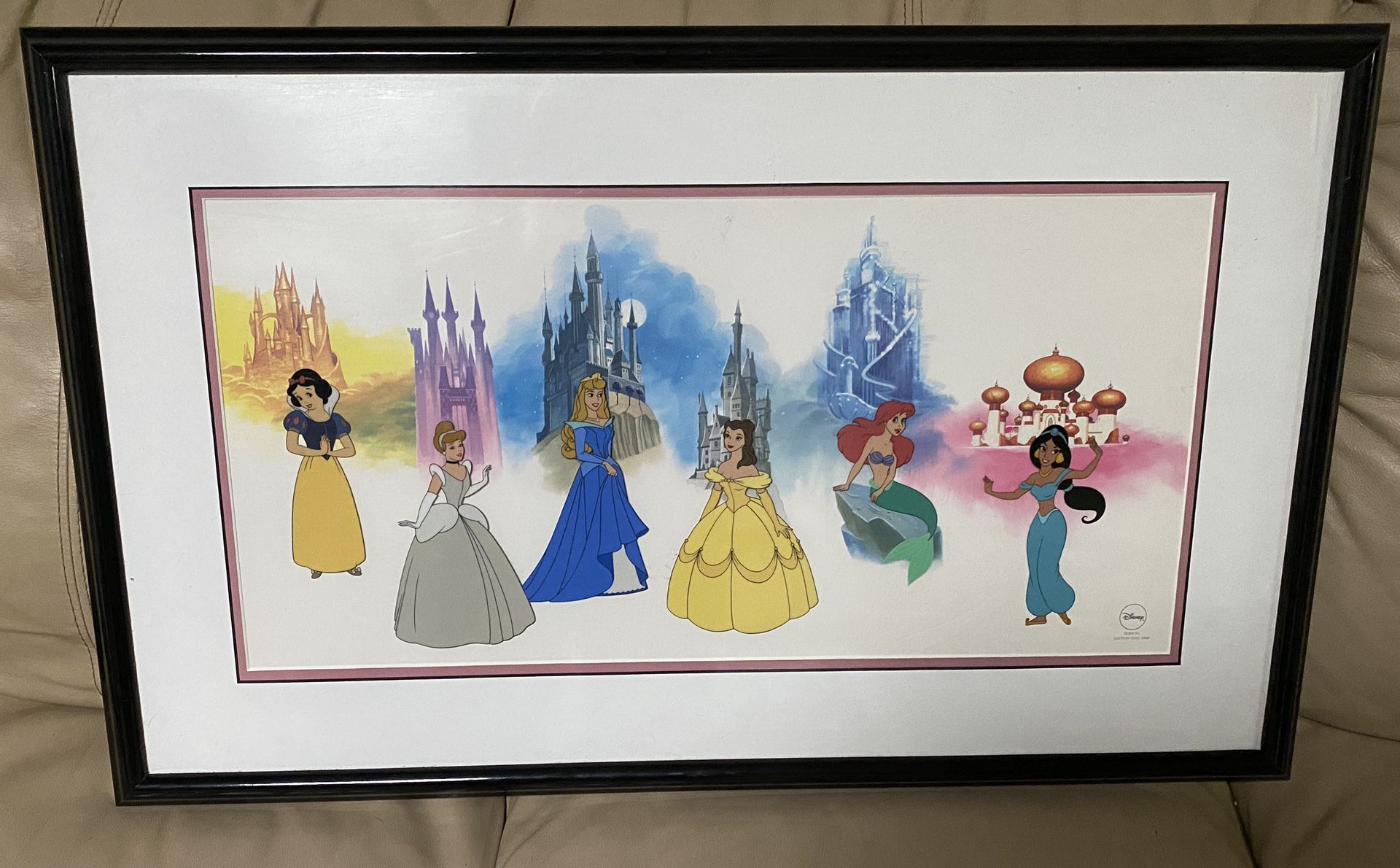 Framed Disney's Parade of Princesses Limited Edition Sericel