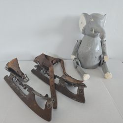 Antique Ice Skates Merkur 19th Century