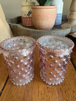 Blush votive candle holders both for $5