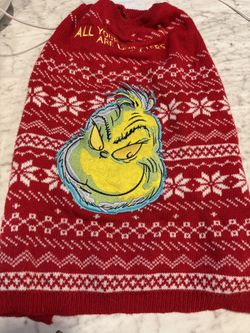 The Grinch Dog Sweater 