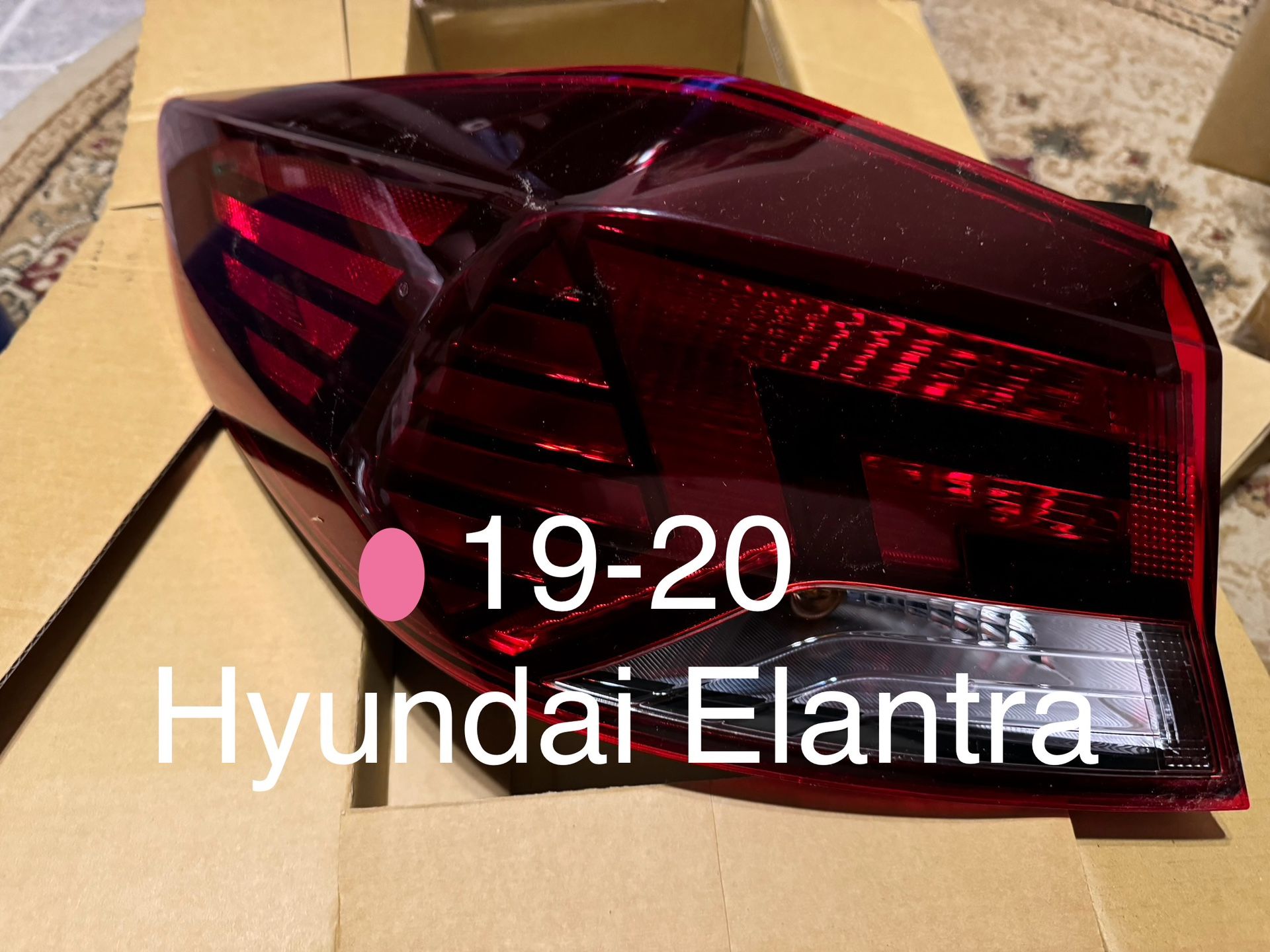 19-20 Hyundai Elantra Tail Light