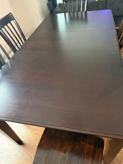 Ashley Furniture Logan Rectangular Extension Dinner Table set with SideBoard