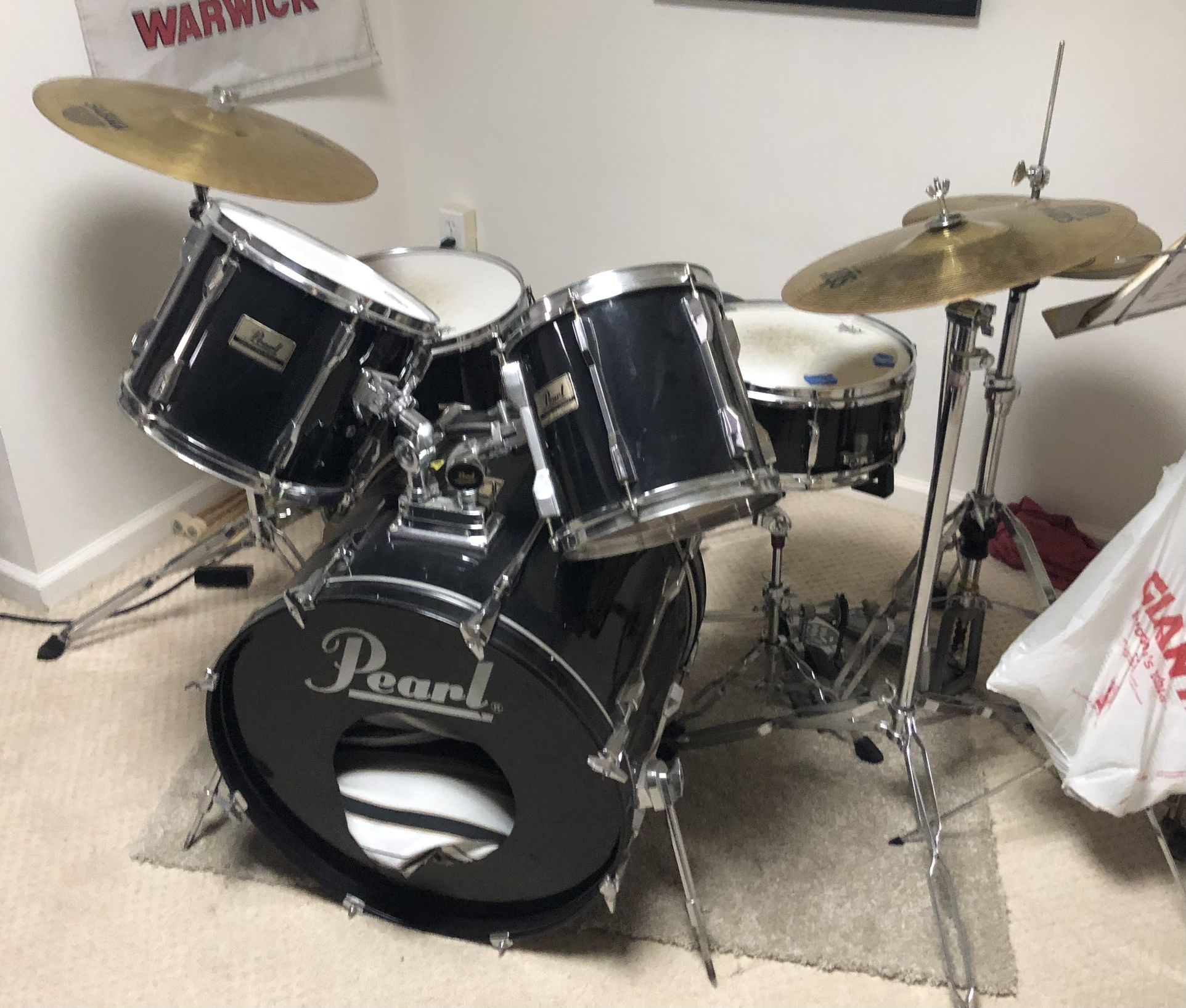 Pearl Export Series Drum Set- 8piece 