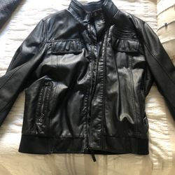 Calvin Klein Leather Jacket Men’s L