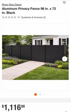 Aluminum fence
