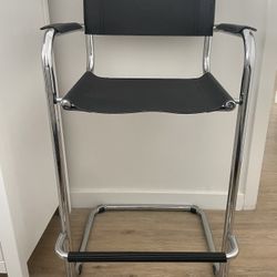 Tall Faux Leather Chair