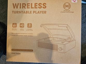 WIRLESS TURNTABLE PLAYER