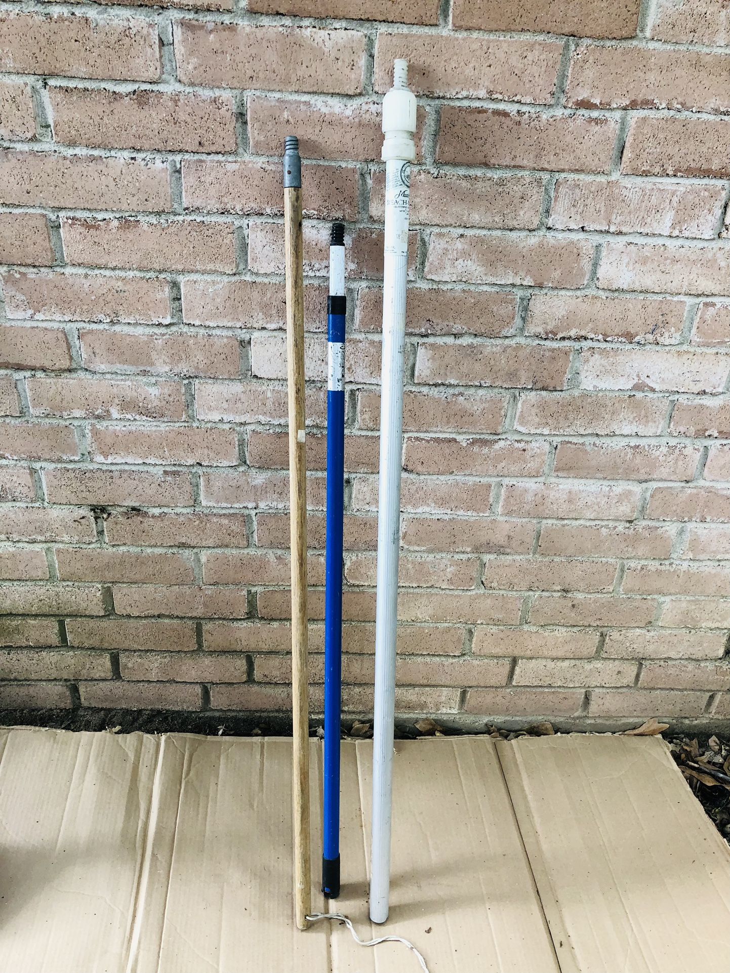 3 Painters Sticks Telescoping 5 ft. Steel Single Paint Roller Poles