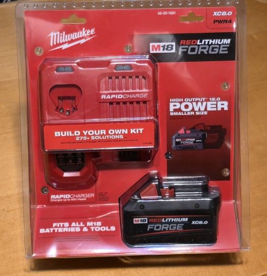 Milwaukee M18 REDLITHIUM FORGE XC 8.0Ah + Rapid Charger No Low Offers/Trades Pls, Price is Firm Pick up in Burien Yes Available