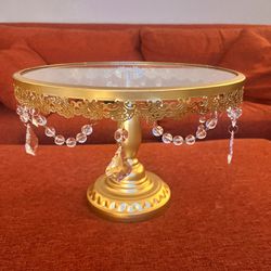 12” Gold Cake stand 