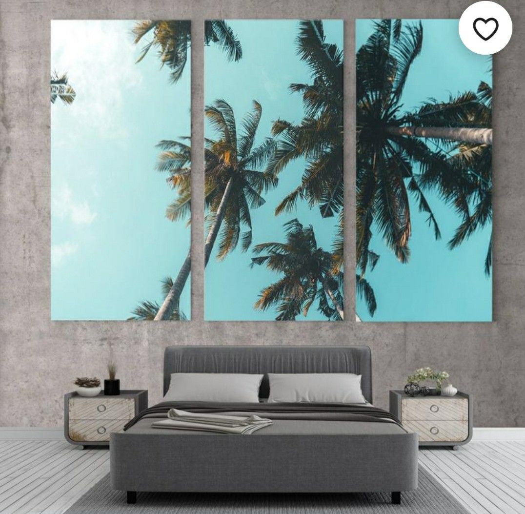 Palm Tree Abstract Canvas