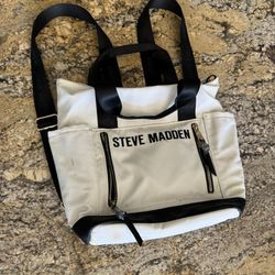 Steven Madden Medium Backpack Purse White And 
