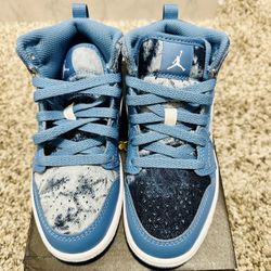 Nike air Jordan 1 MID Size 12C (Dutch Blue/White) $125