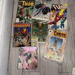 Assorted Comic Books: Superman, Thor, Flash, Turok & More