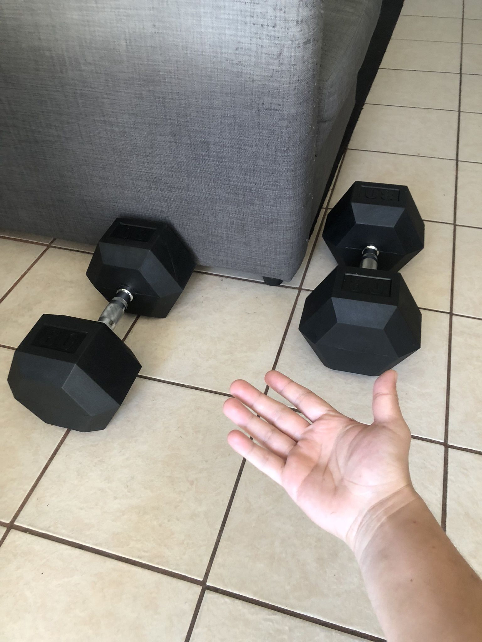 80 Pound Dumbbells (2 Of Them)