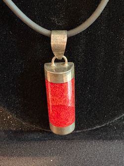 Bali Sponge Coral pendant In Sterling Silver