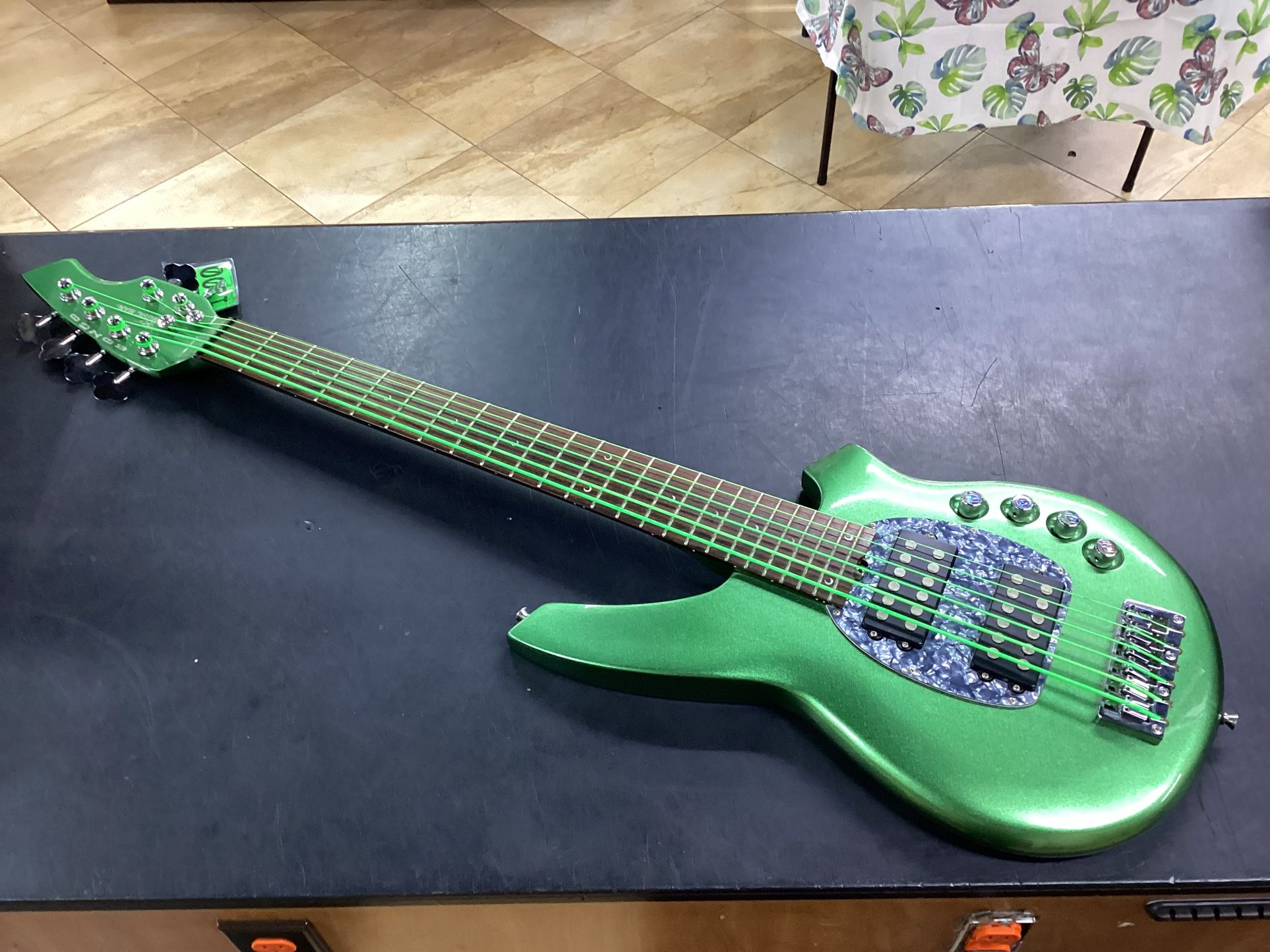 Music Man Green Electric Guitar