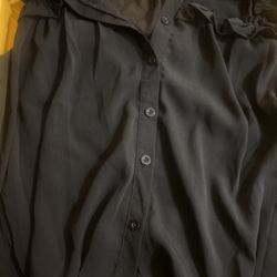 Black Blouse Size Medium