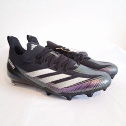 Adidas Adizero Electric Black Purple Football Cleats 