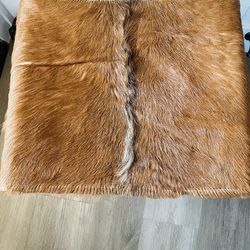 Cowhide Design Ottoman