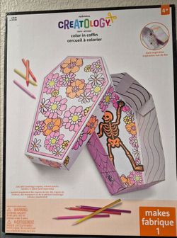2 Creatology Halloween Color-In Coffin Craft Kit $5 each