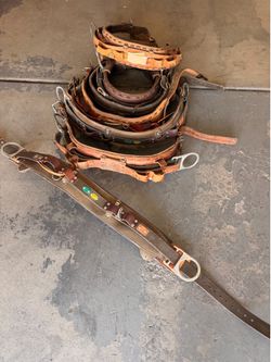 Tool belt lineman climbing belt