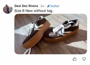 Brown Platform Sneakers Size 6
