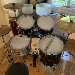 1980s Pearl/Tama Drum Set + Cymbals