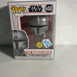 mandalorian (gitd) funko pop