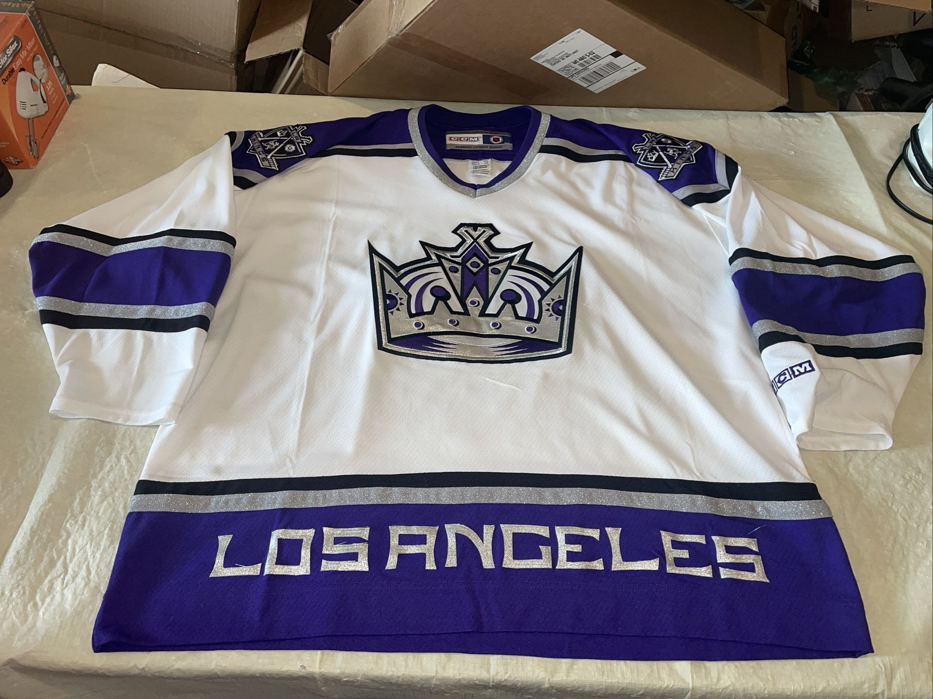 La Kings Purple Ccm Jersey Men Xxl Clean Los Angeles 90s Los Angeles Los Angeles