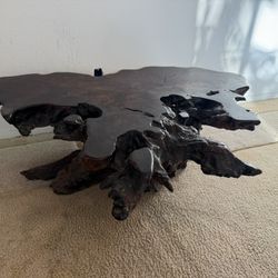 Redwood Burl Coffee Table 