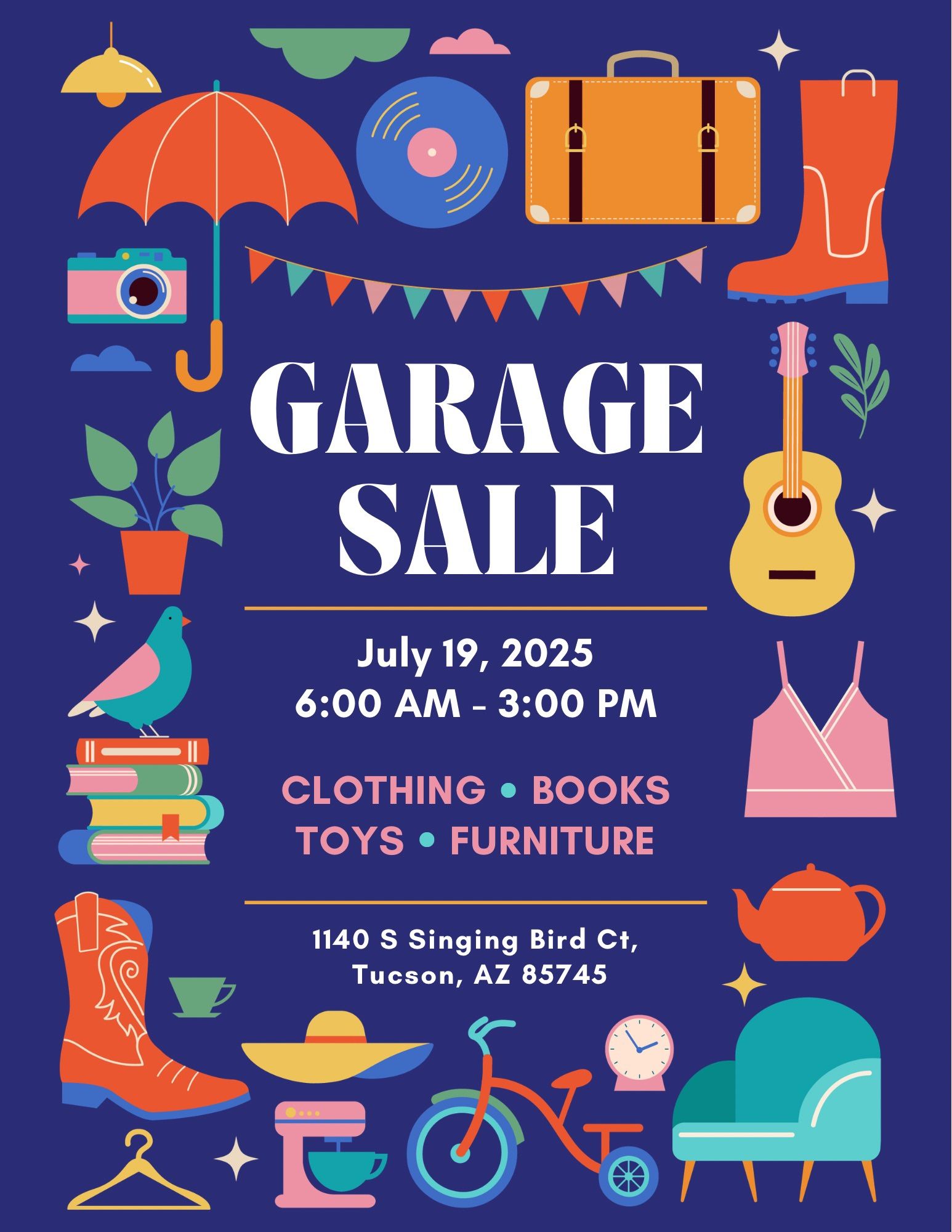 Moving Yard Sale Clothes Furniture Pokemon