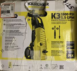 New Kaercher Electric Pressure Washer K3 1800 PSI 1.5 GPM