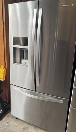 KitchenAid 3 Door Stainless Steel Fridge
