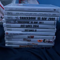 11 Wii Games 5$ Each