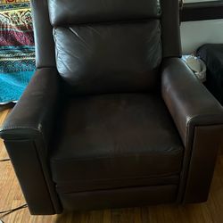 2 Leather Reclining Chairs