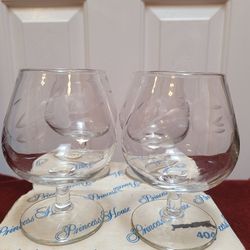 Brand New Princess House Crystal Brandy Glasses $38.00