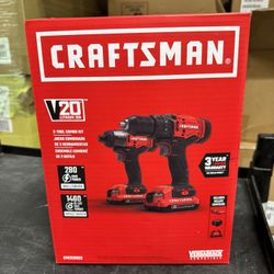 CRAFTSMAN V20 MAX Cordless Drill and Impact Driver, Power Tool