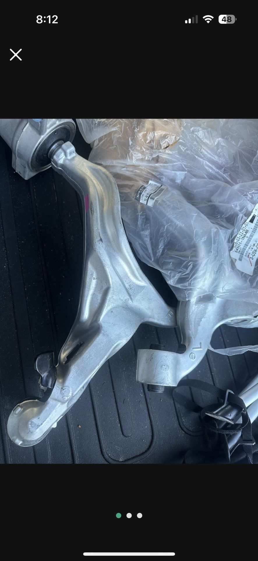 2007 G35 SEDAN CONTROL ARMS LEFT AND RIGHT 