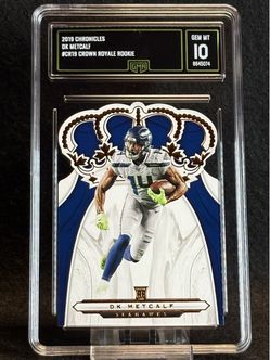 2019 Chronicles 💥 DK Metcalf 💥 Crown Royale Rookie GMA 10 💎 Mint - Seattle Seahawks / Steelers