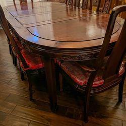 Rosewood Dining Table And Chairs